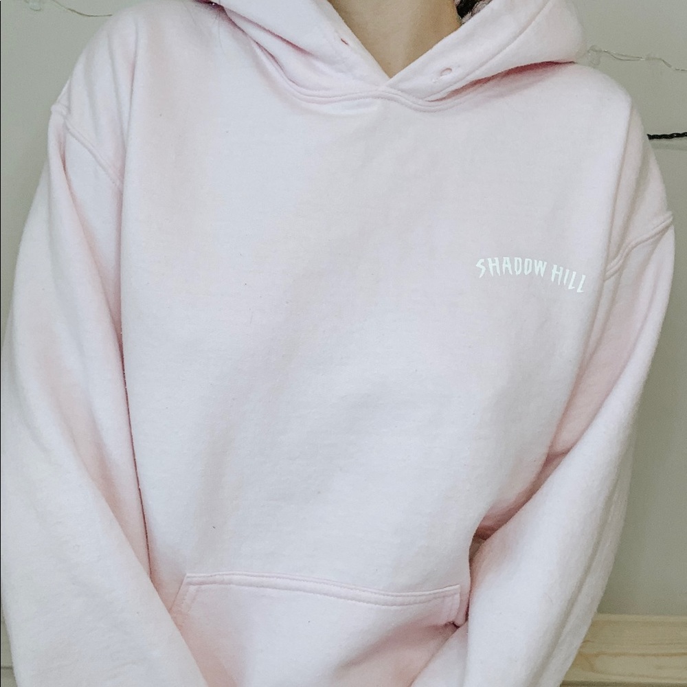 shadow hill light pink hoodie